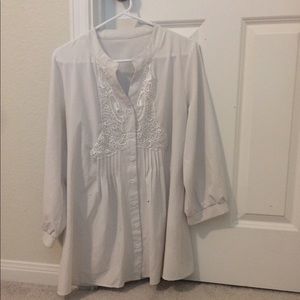 White blouse tunic